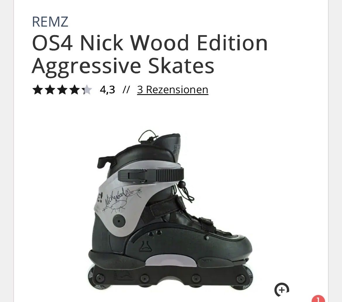 Pattini in linea & Pattini a rotelle: Agressive Skates Nick Wood – Usato da Waltenschwil venduto da Hendi