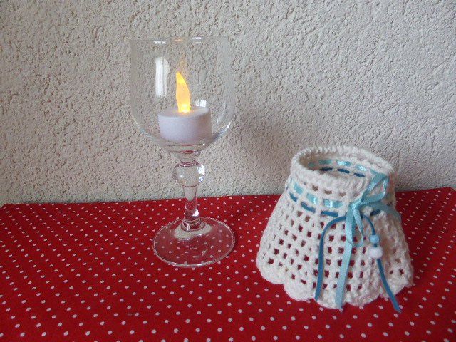 Alle Dekorationen: Wein Glas Windlicht – Neu (gemäss Beschreibung) aus Hitzkirch von kleinerbaer01 2