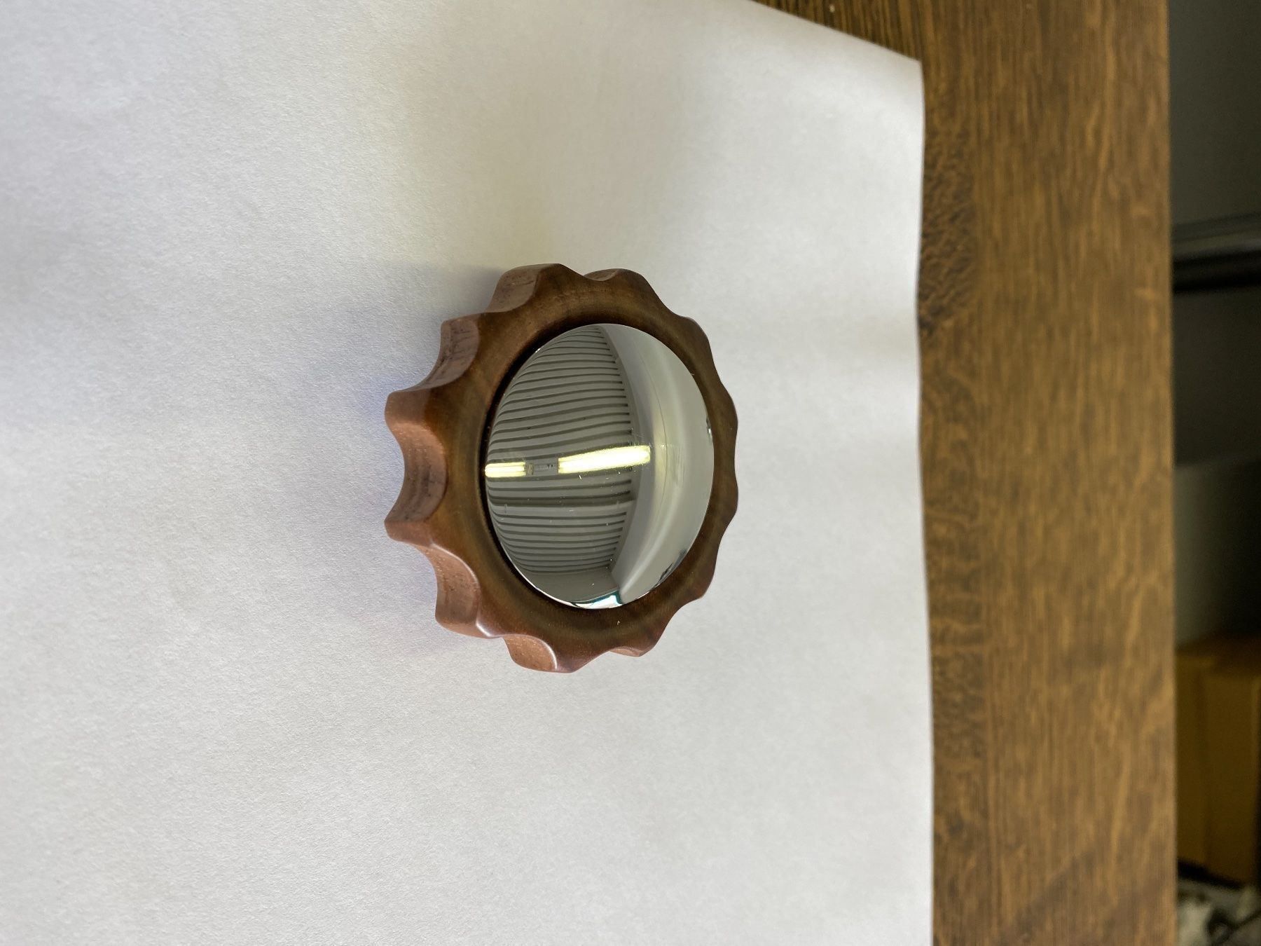 Macchine per caffè & Macchine per espresso: Nussbaumholz Drehgriff mit Chrom Deckel – Nuovo e nell'imballaggio originale da Oberbüren venduto da Olympia9245 1