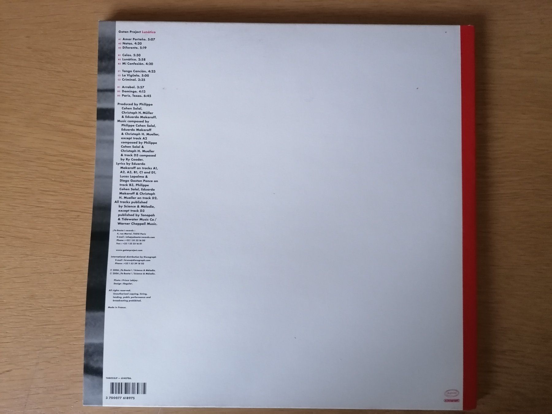 Schallplatten: Gotan Project - Lunático  DLP – Gebraucht aus Beinwil am See von Funkthesizer 2