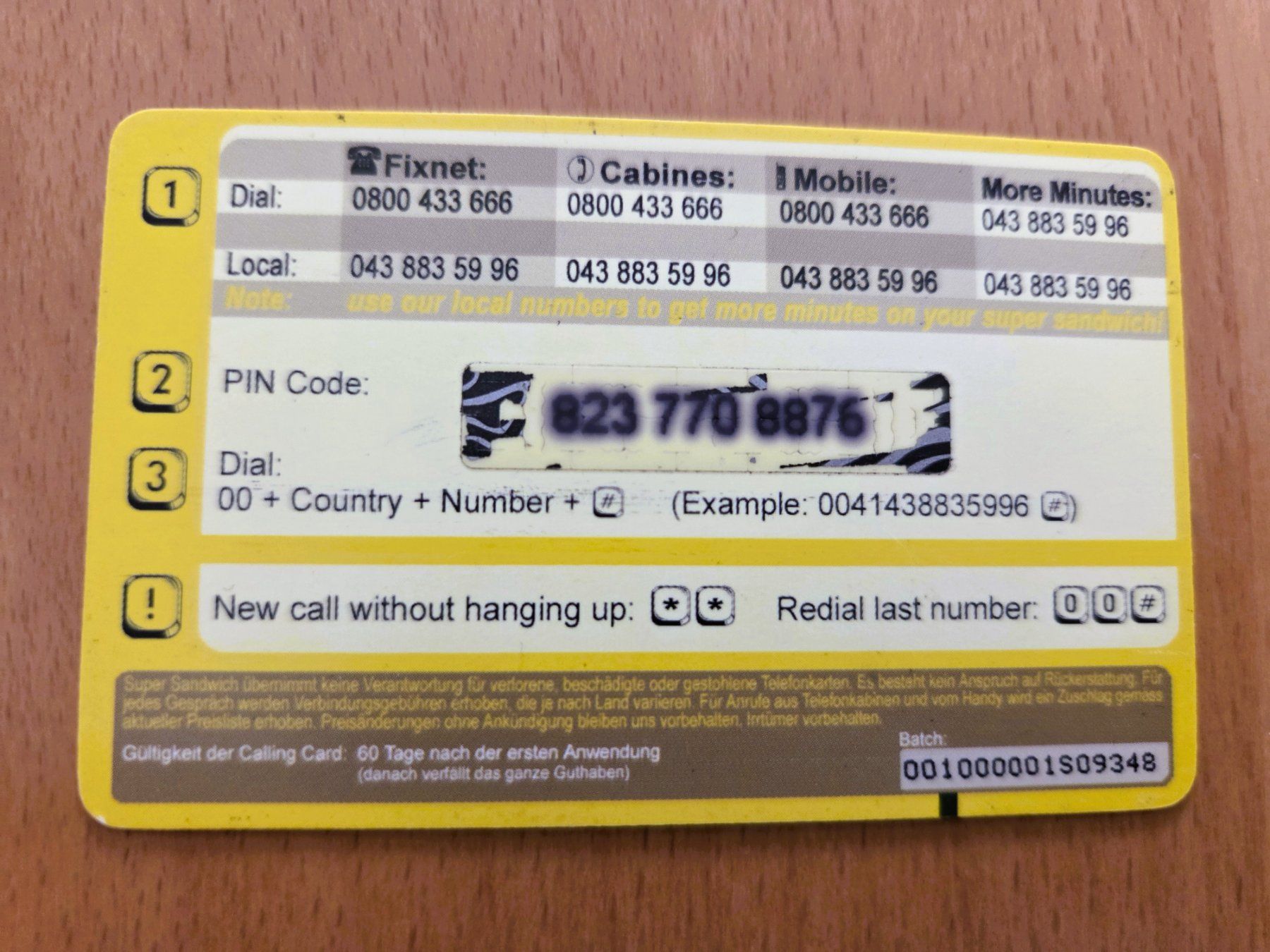 Schede telefoniche: PREPAID - SCHWEIZ – Usato da Brüttisellen venduto da Nighttrain 1