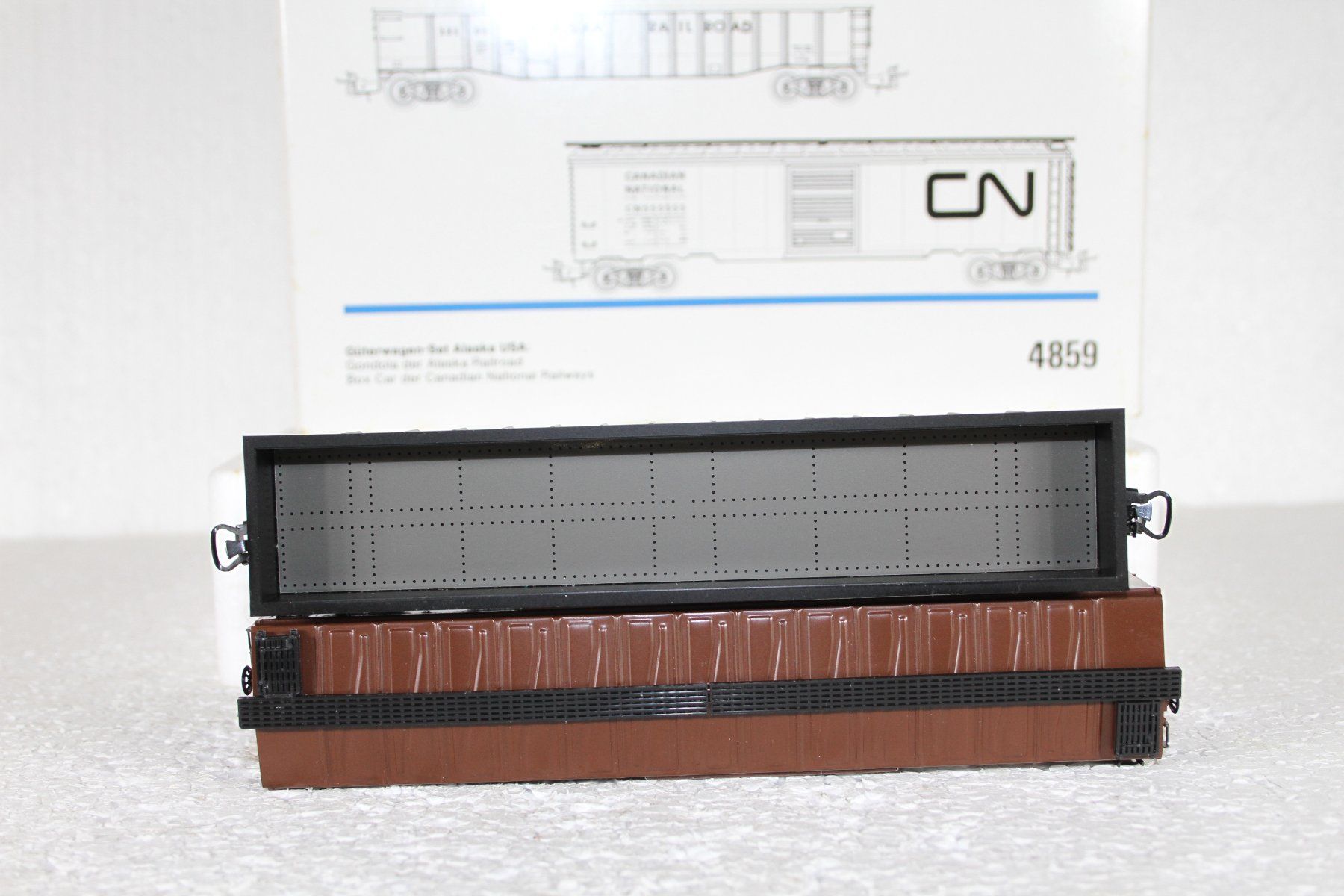 Märklin Modellini di ferrovie: Märklin 4859 USA Alaska Güterwage Set – Usato da Triesen venduto da cor_62ts 4