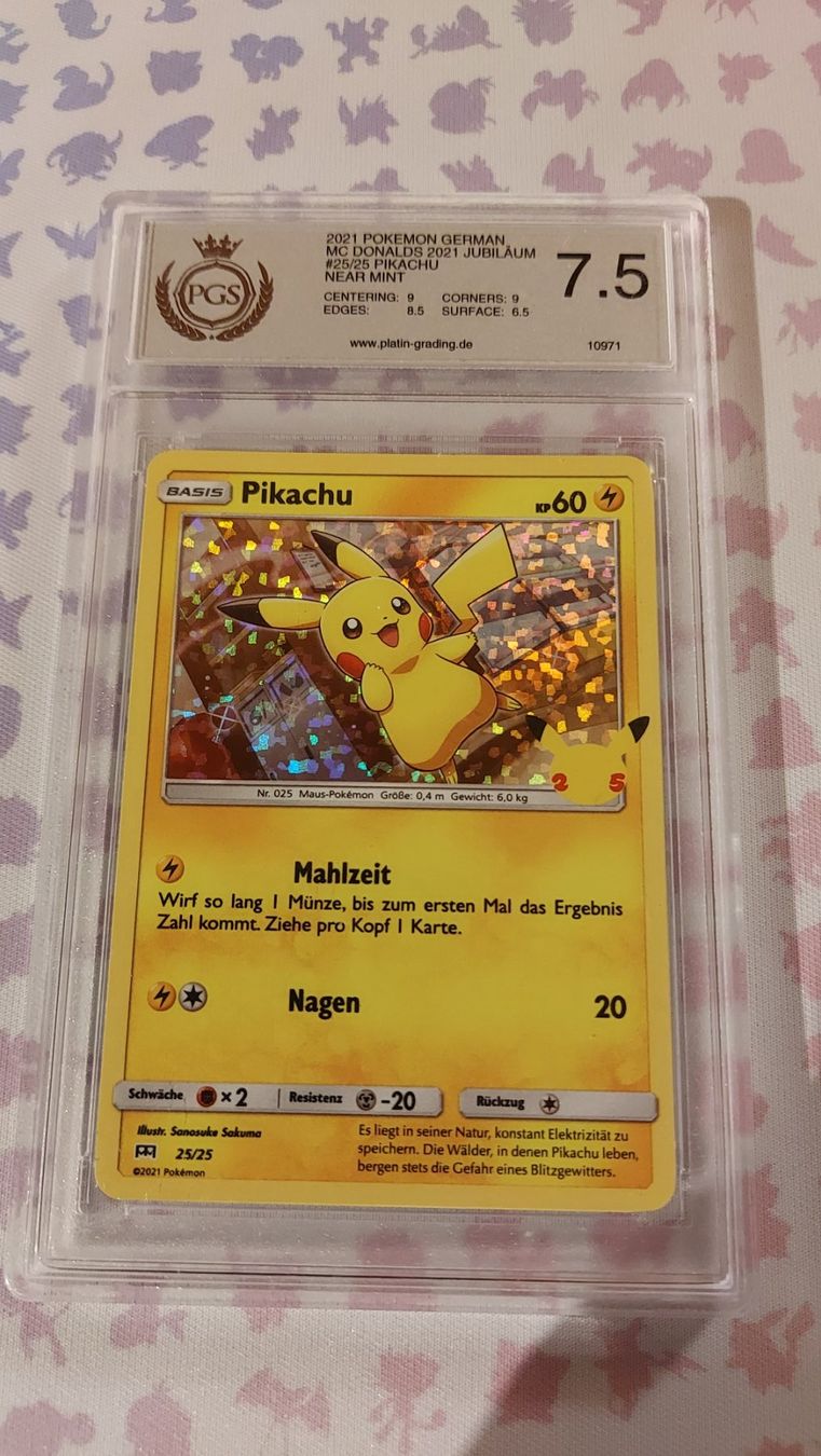Pokémon Sammelbilder & Trading cards: Pikachu McDonald's PGS 7.5 Slab Celebrations 25/25 – Neu (gemäss Beschreibung) aus Meilen von joe_jp89