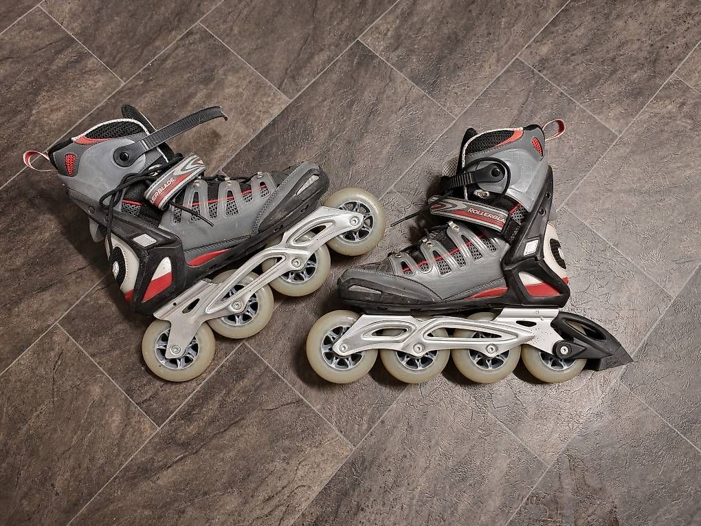 Pattini in linea & Pattini a rotelle: Rollerblade Inline Skates Gr. 42.5, 90mm Rollen, Alu – Usato da Walenstadt venduto da Percy13 1