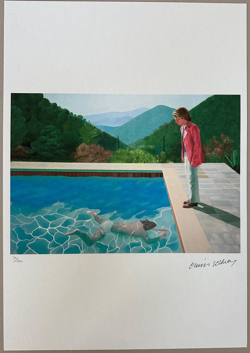 Foto & Immagini: David Hockney: Pool with two figures 30/200 – Nuovo (secondo la descrizione) da Meilen venduto da Smgdesign