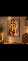 Gemälde Akt auf Holzplatte figurative Malerei 