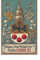 PAPST PIUS XI  Wappen Seiner Heiligkeit, Achilles Ratti