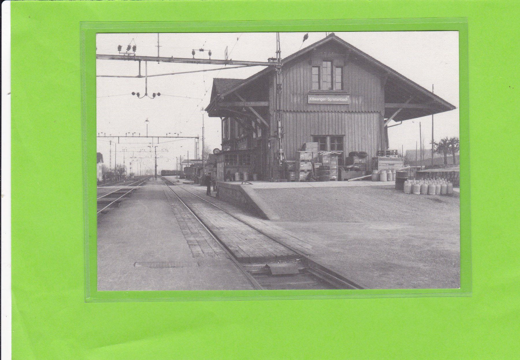 Cartoline postali: Killwangen-Spreitenbach-Bahnhofgebäude – Usato da St. Peterzell venduto da neckertal