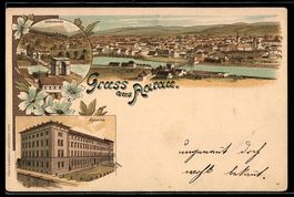Lithographie Aarau, Kaserne, Kettenbrücke