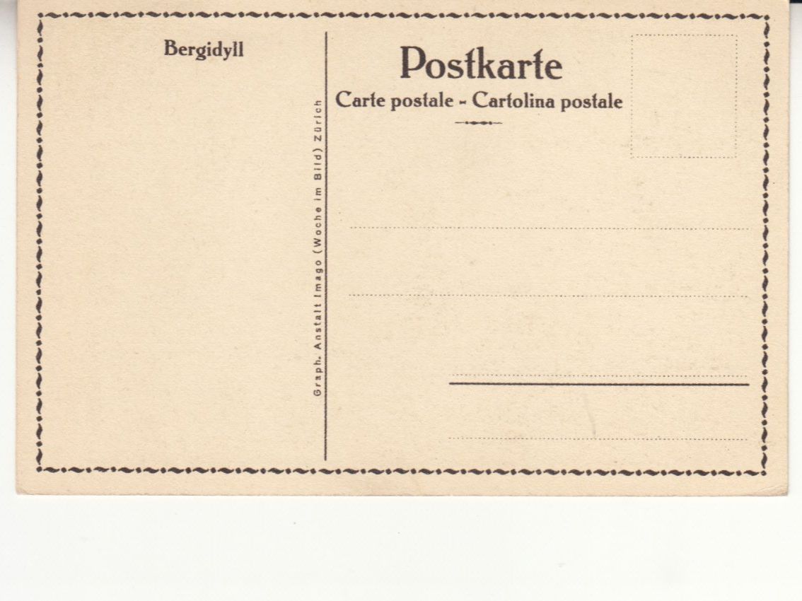 Cartoline postali: Bergidyll ca. 1930 – Usato da Bürglen TG venduto da StampGraf 1