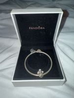 Pandora Armreif Set 925 Silber + Disney Mickey Charms + Herz