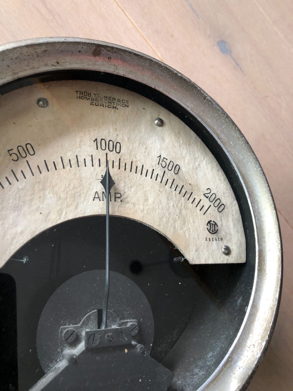 Messen: Antiker Ampere-Messer, bis 2000 Amp. – Gebraucht aus Siebnen von Trans-Am 1