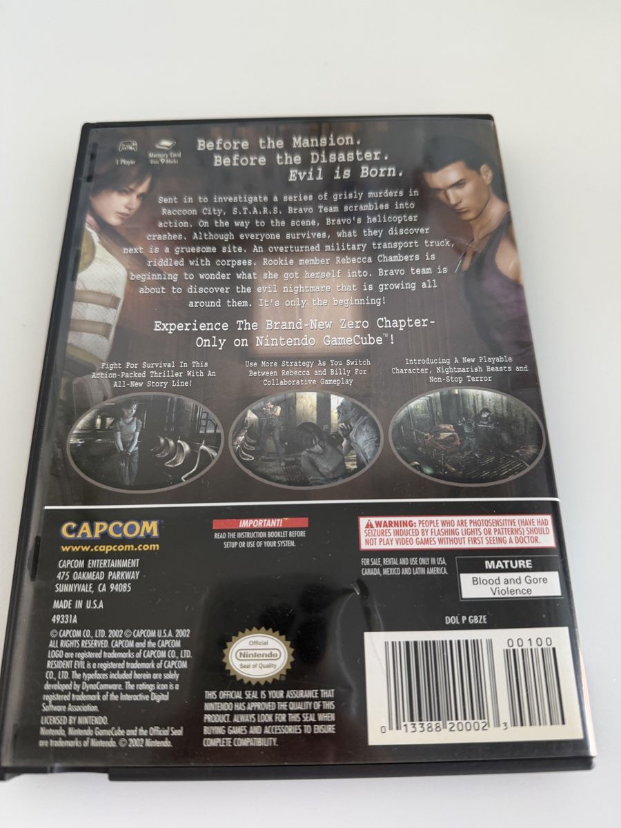 Jeux: Jeu Nintendo GameCube Resident Evil Zero – Neuf (Voir description) à Rolle par dan_2607 3