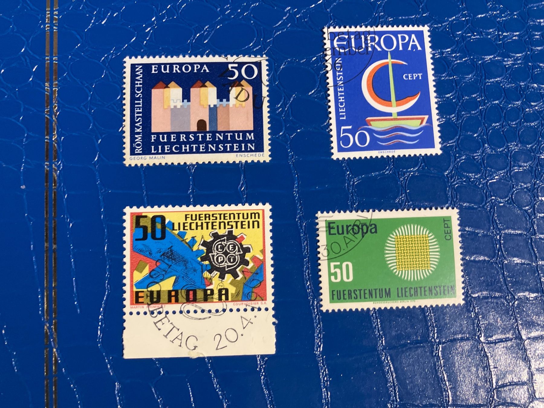Tutti i francobolli: FL Europa 1964,66,67,70 – Usato da Cunter venduto da Bicasi58