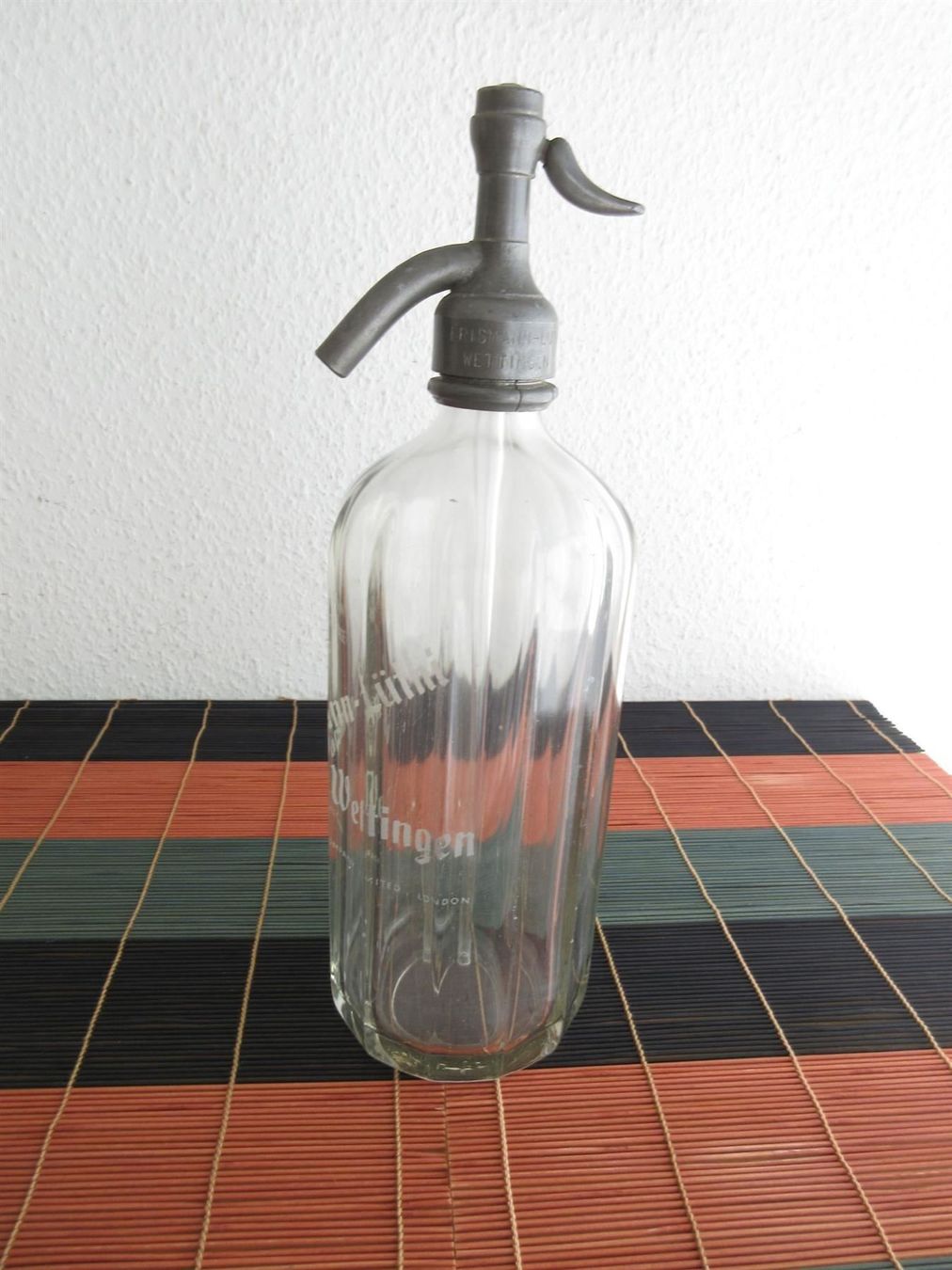 Bottiglie: Syphonflasche Erismann-Lüthi Wettingen – Usato da Binningen venduto da mondoantico 1