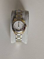 Elegante Damenuhr GC mit Steinchen (Diamanten), Gold/Silber
