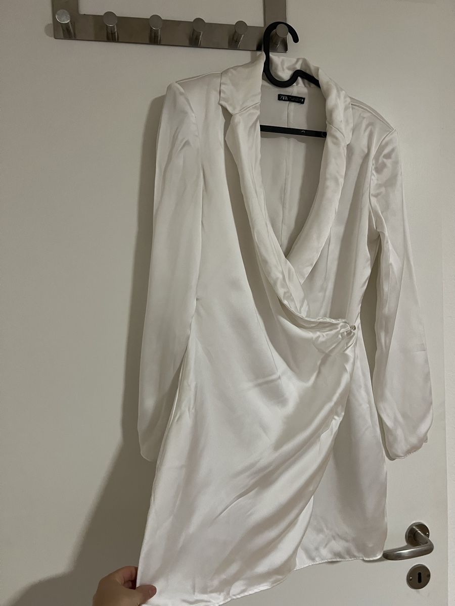 Zara Vestiti: Zara Blazerkleid Weiss Gr. S – Usato da Zürich venduto da R1908 3