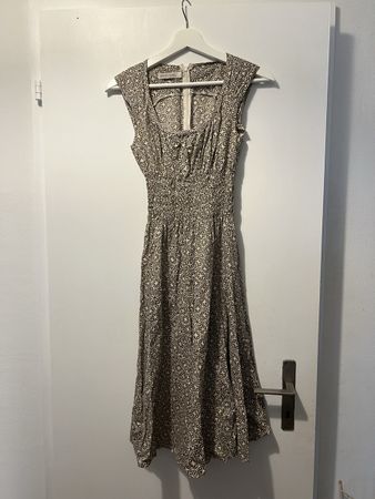 Wunderschönes vintage Kleid beige gemustert