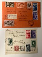 Vatikan 1935, Kat.48-50 a. 2 Belegen m. attraktiver Frankatu