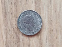 5 Rappen Münze 1888