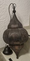 Orientalische Hängelampe aus Metall, schönes Muster!