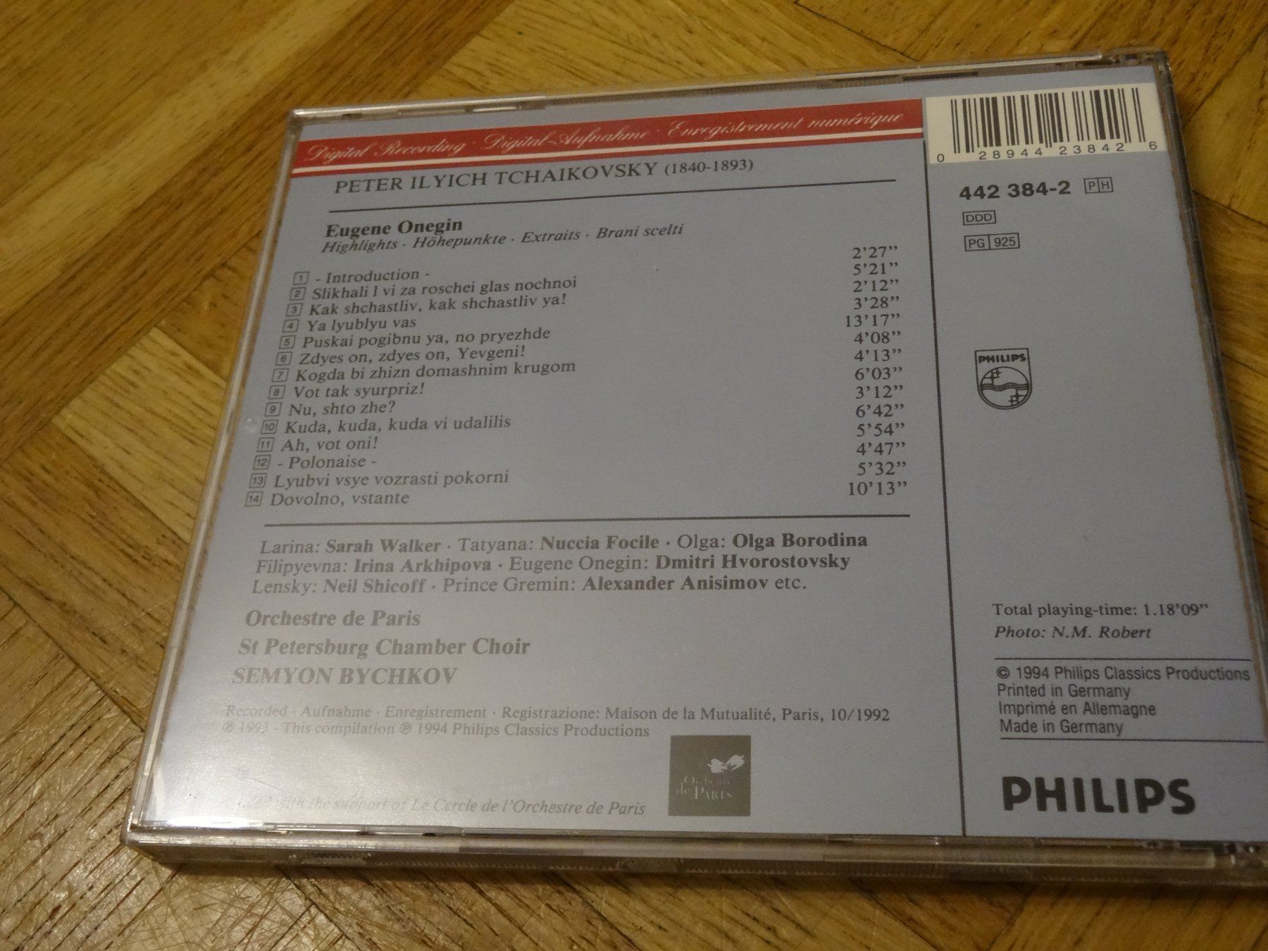 CD: Tschaikowsky Eugen Onegin, Dmitri Hvorostovsky CD – Usato da Olten venduto da Disc-Ausverkauf 1
