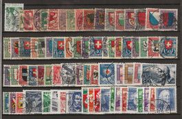 PJ099 - Lot Pro Juventute 1913-1957 obl.