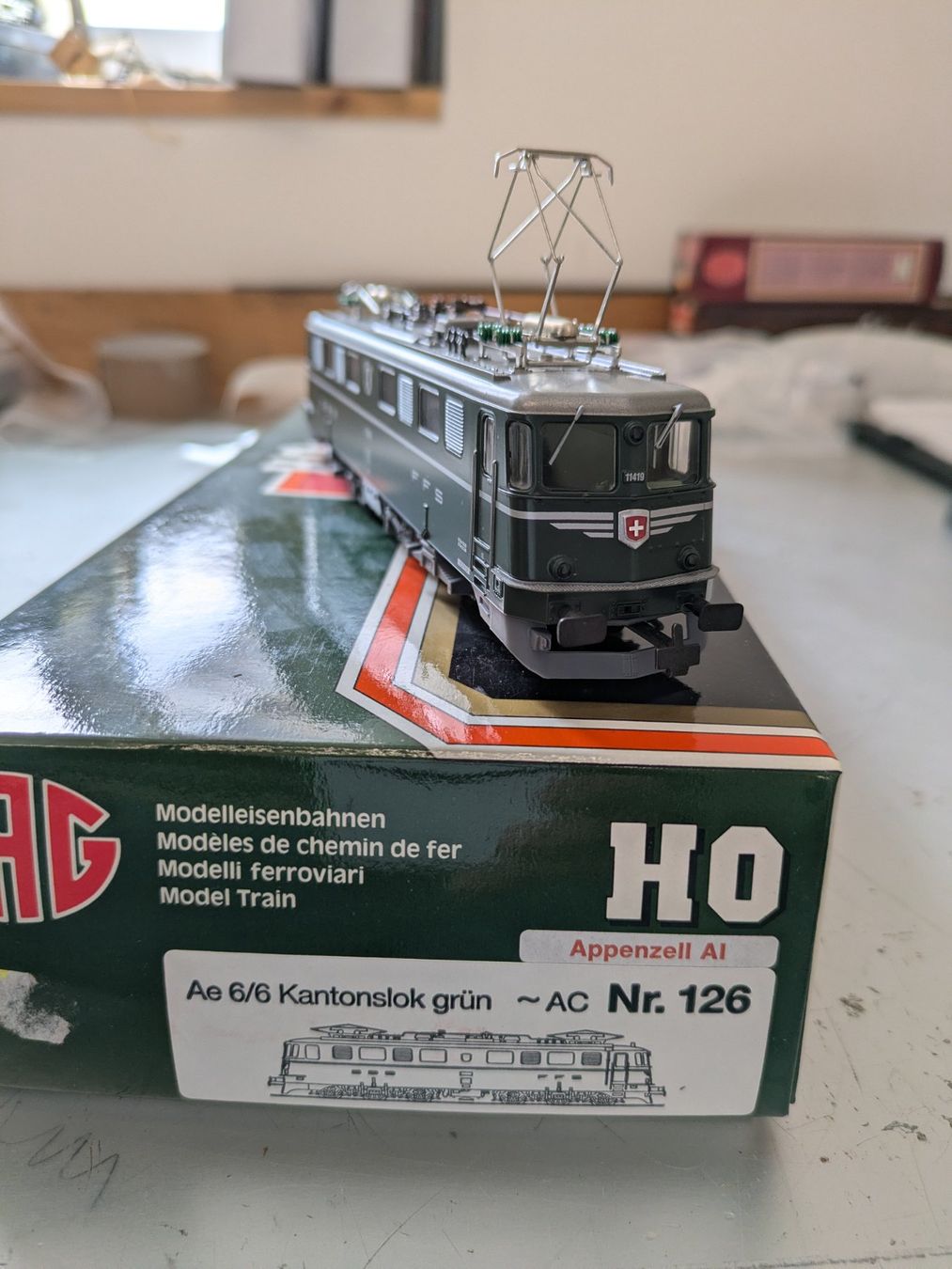 Hag Modellini di ferrovie: HAG 126 E-Lok Ae 6/6 "Appenzell AI" SBB – Nuovo (secondo la descrizione) da Lohn SH venduto da Gitane0 5