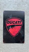 Ducati Blechschild Wanddeko Sammlerstück Motorrad Garage