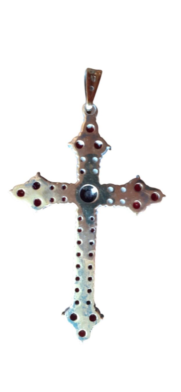 Pendentifs: antiker Anhänger Kreuz Granate – D'occasion à Mörschwil par antiksalon21 8