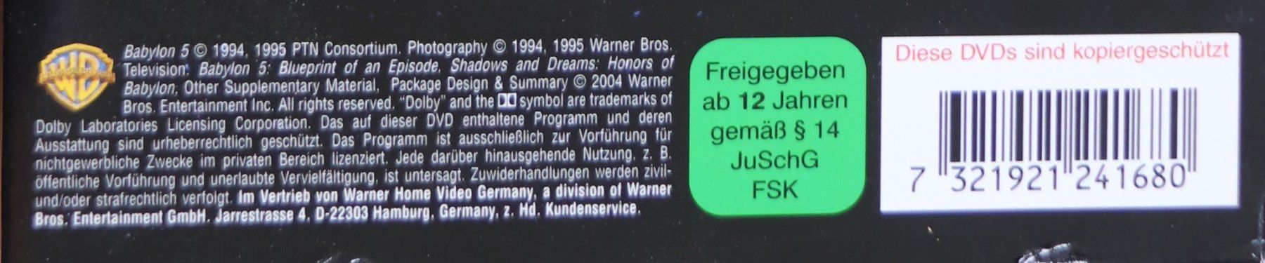 Alle DVDs: Spacecenter Babylon 5 Staffel 2 – Gebraucht aus Glattfelden von Sirax 2