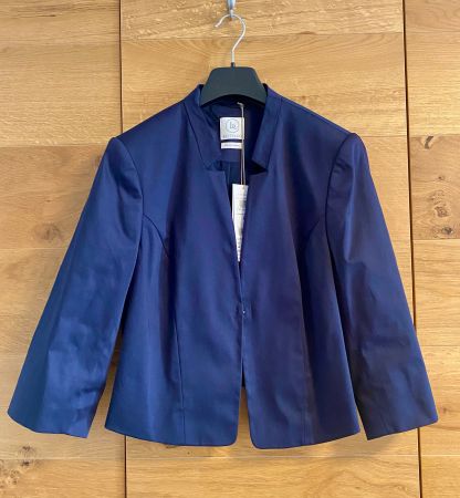 Veste NEUVE (159.- ) courte femme bleu foncé coton t. 44