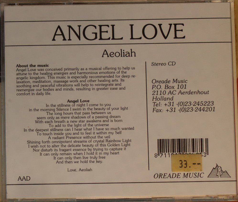 CD: Aeoliah – Angel Love – Usato da Luzern venduto da CONTENTI 2