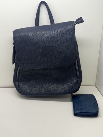 Dunkelblaue Handtasche / Rucksack - Top Zustand!
