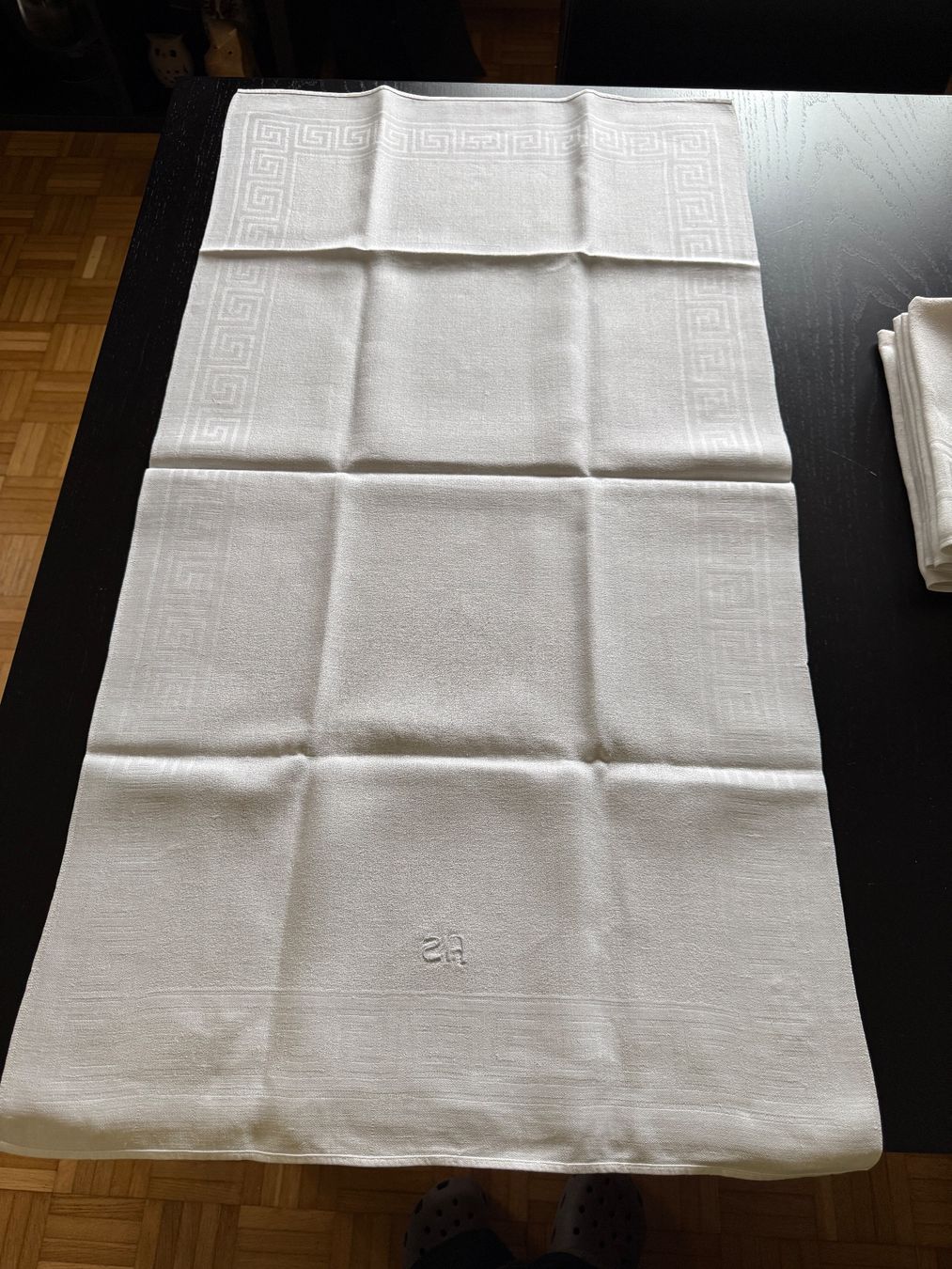 Strofinacci: Küchentücher Set, Vintage Leinen, Monogramm AS, 6 Stk. – Usato da Erstfeld venduto da Uhu1980 3