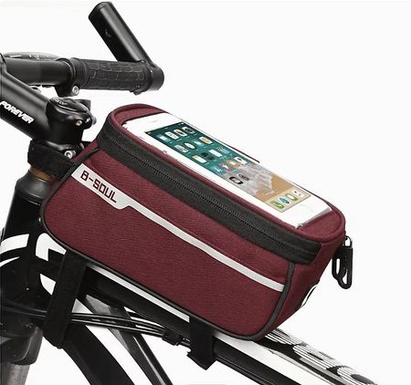 Bicycle Front Frame Bag Front Tube Riding Bag Touch Screen