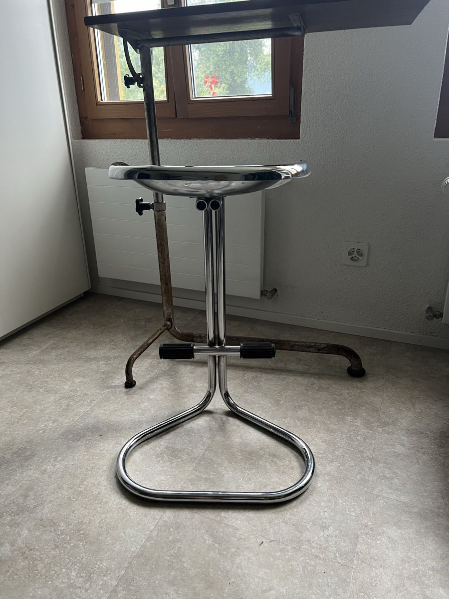 1960 Jahre Vintage Chrom Traktor Hocker von Rodney Kinsman (Gebraucht ...