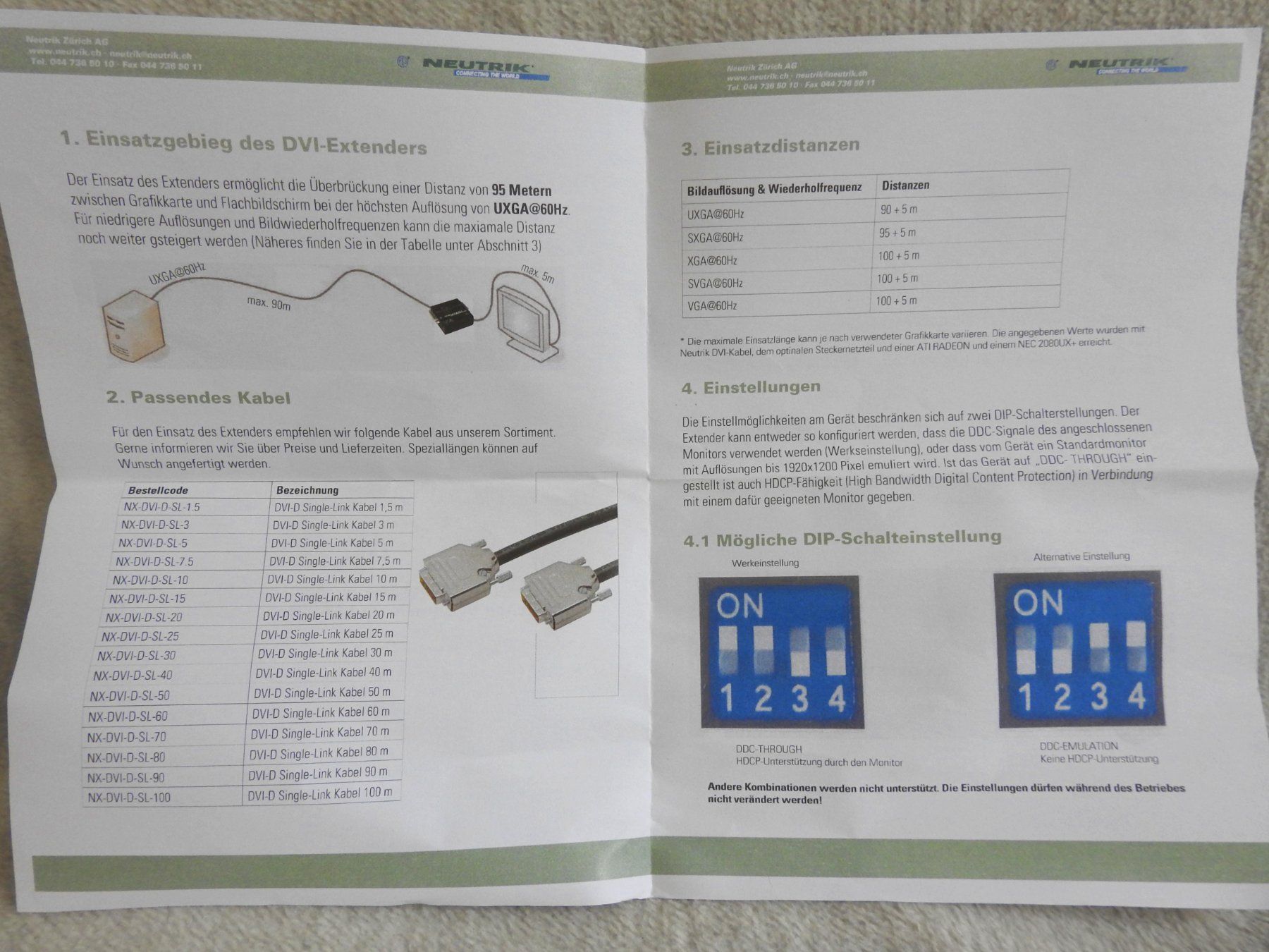 Convertitori: Neutrik DVI D - HDMI Extender SL – Usato da Zürich venduto da Malco0 6