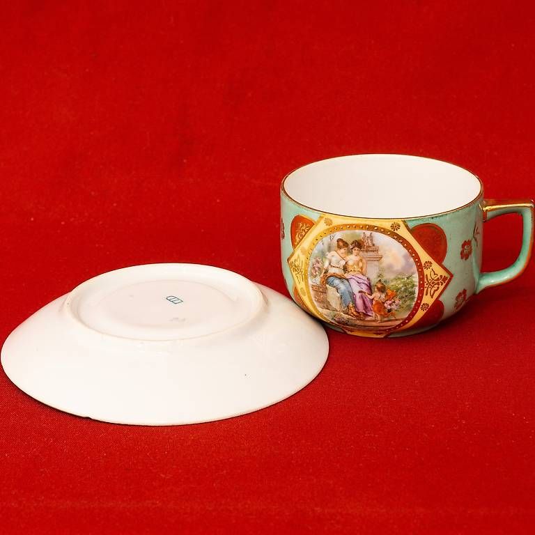 Tazze: Royal Vienna Teetasse mit Unterteller – Usato da Ascona venduto da ArtRomantica 4