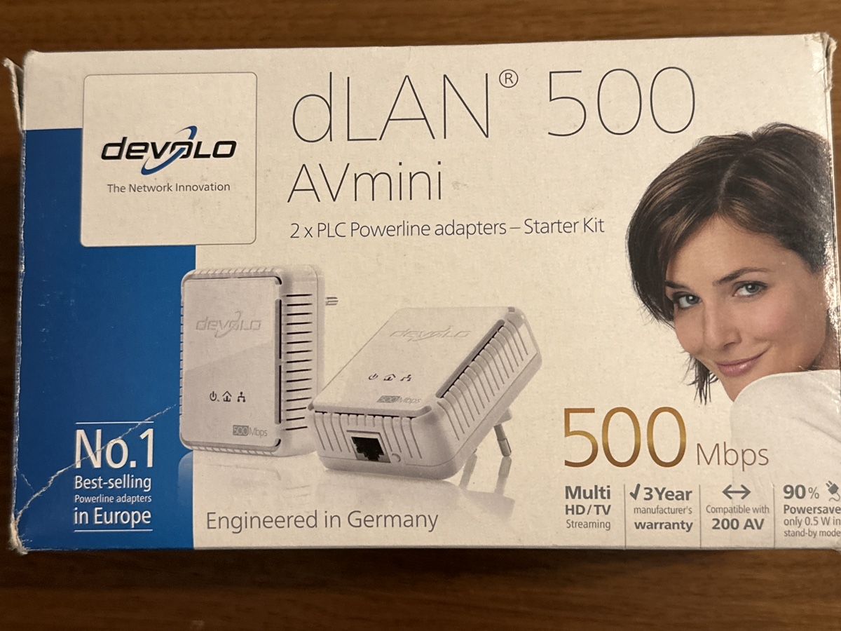 Devolo Unità & Adattatore: Devolo dLAN 500 AVmini Starter Kit Powerline Adapter – Usato da Dübendorf venduto da buegoo
