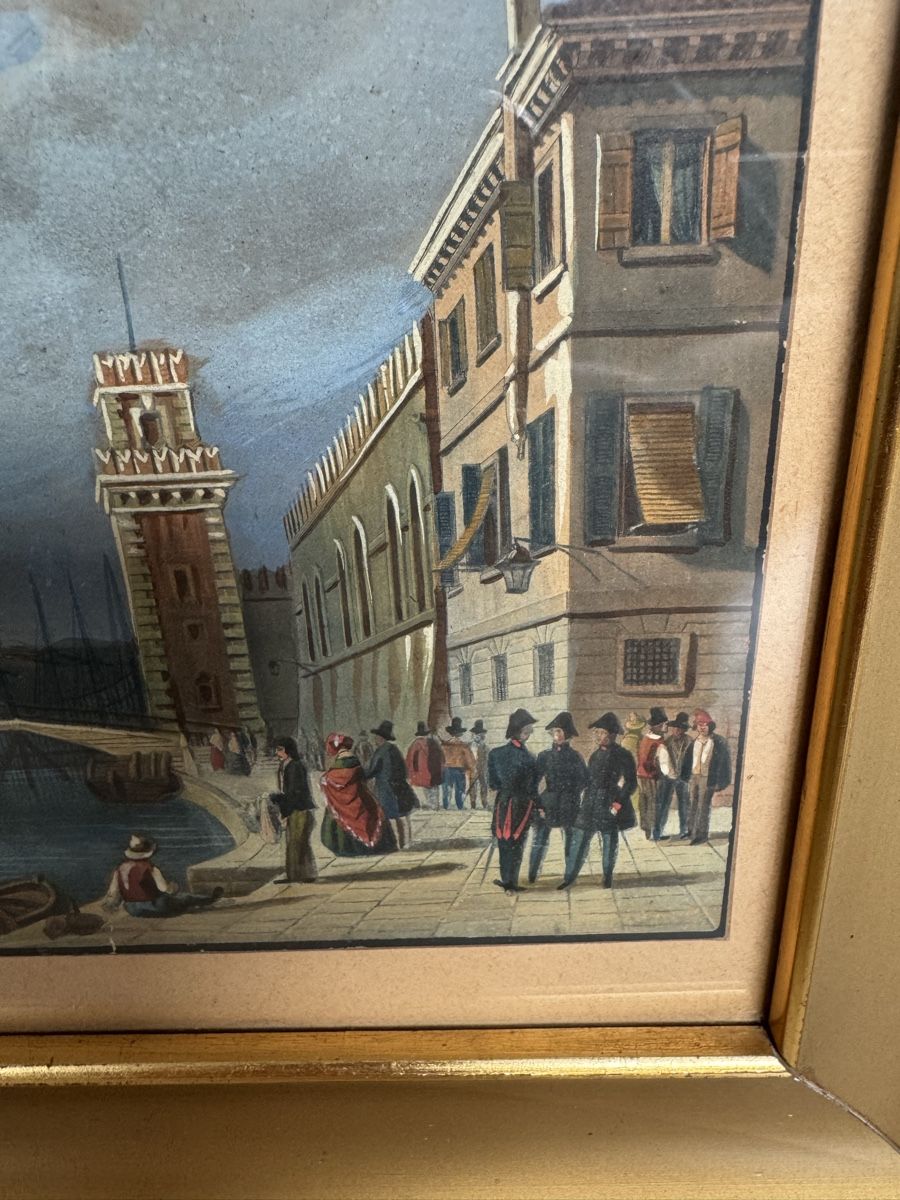 Tableaux: Guache Venedig Venezia - 1850 – D'occasion à Mezzovico par bauhaus70 1