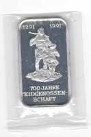 1991Tell+Sohn/ARGOR-SA/700Jahr EIDGEN./1Unze OVP/1291 - 1991