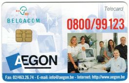 Privat Telefonkarte Belgien Chip 119 Aegon