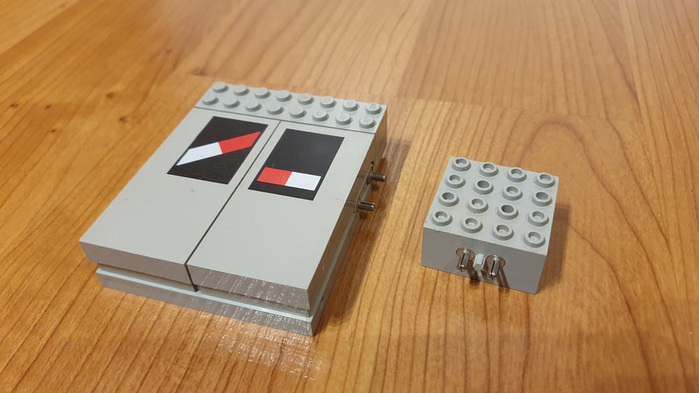 LEGO Eisenbahn 12V Teile zu Bahnübergang 7866 Schalter (Gebraucht) in ...