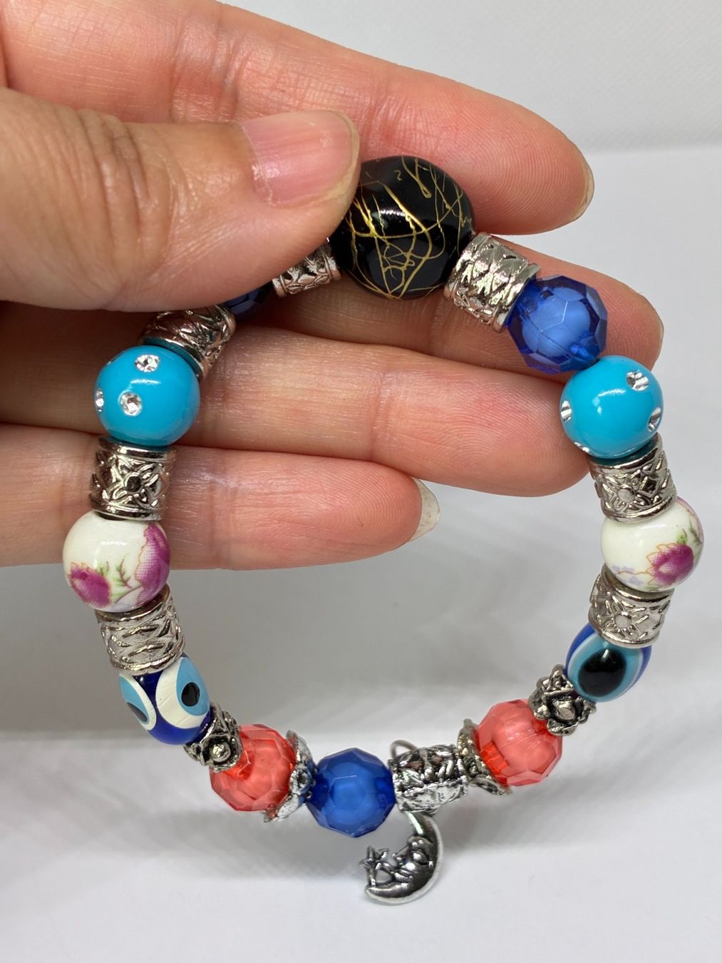 Bracciali & Braccialetti: Handgefertigtes Boho-Armband mit Mond-Anhänger – Nuovo (secondo la descrizione) da Finstersee venduto da Small-Daily-Rituals 2