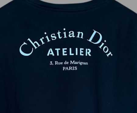 Christian Dior T-Shirt Atelier Schwarz Grösse M