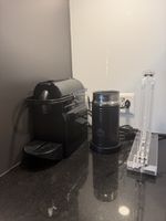 Nespresso Inissia, frother & pod holder 