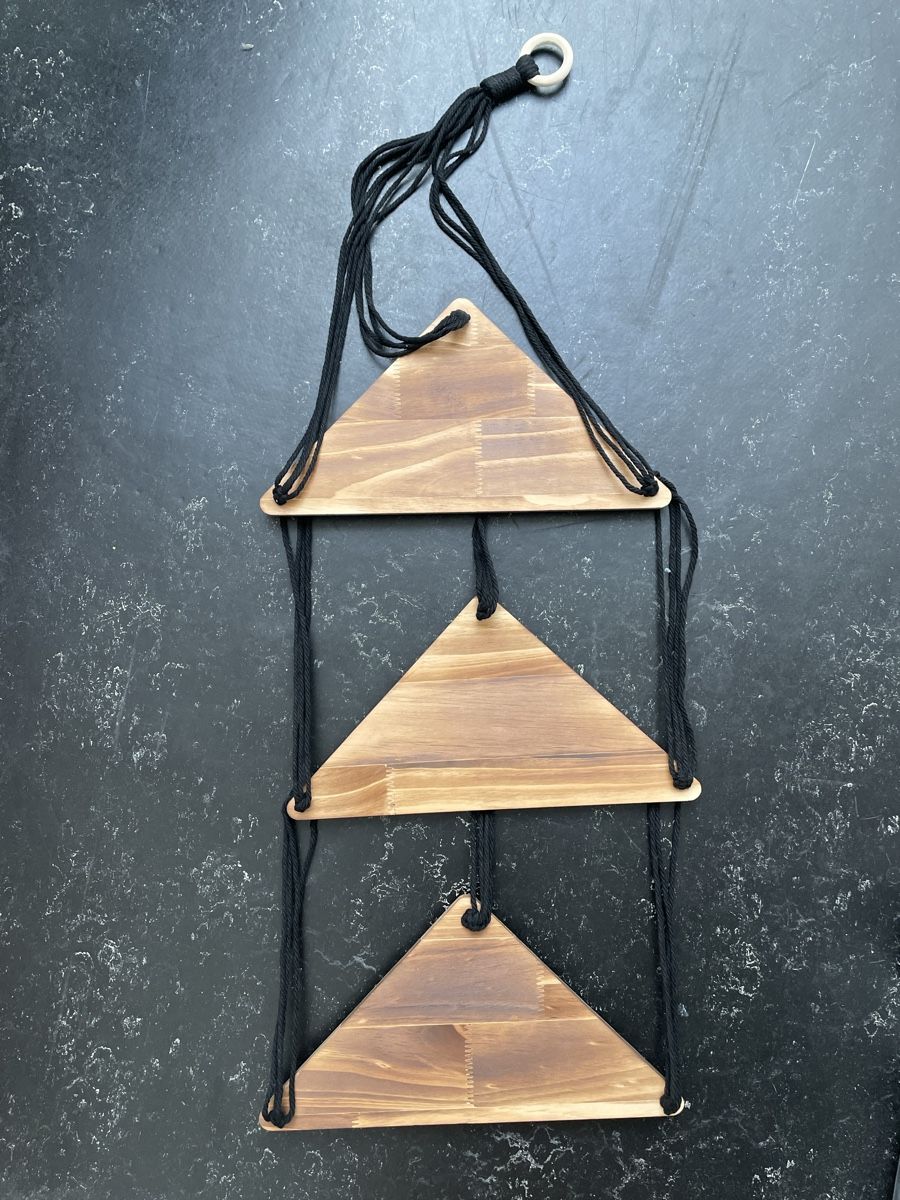 Scaffali: Boho Eckregal, Makramee Hängeregal Holz, neuwertig – Nuovo (secondo la descrizione) da Zürich venduto da samantha.123 2