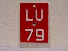 LU 79 VELONUMMER - FAHRRADSCHILD
