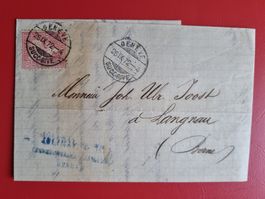 ALTBRIEF JAHR 1872 MIT ZNr.38 - Brief nach Langnau